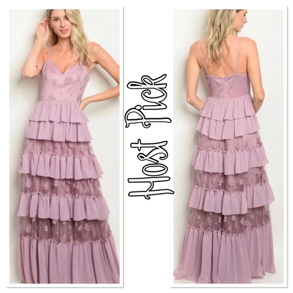 🎉HP🎉 Ruffle Maxi Dress - Picture 1 of 5